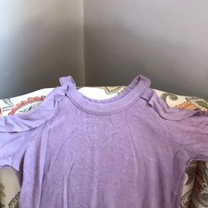Super soft lilac cold shoulder sweater